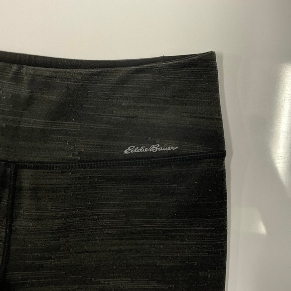 Women’s Eddie Bauer Leggings Green Black Heather Pattern Size Small - Picture 5 of 9